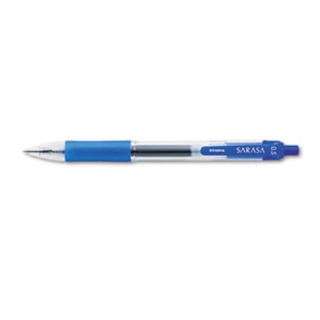 Workstationpro Sarasa Retractable Gel Pen- Blue Ink- Fine- Dozen WO3324061